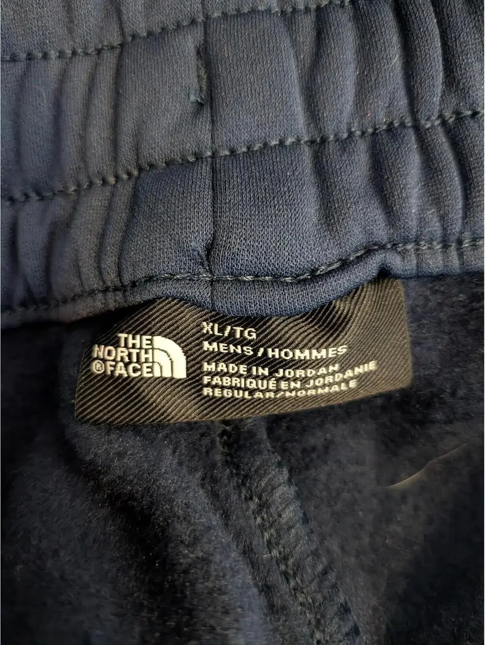 The North Face Sweatpants Mens XL Blue Fleece Elastic Waist Tapered Jogger